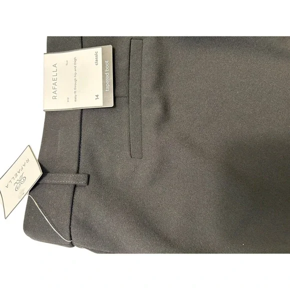 Rafaella Plus Size Soft Crepe Dress Pants - Modern Fit Elegance in Size 14 w3010 - Picture 8 of 10